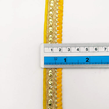 Yellow Tassels Trim, Gold Fringe Trim, Beaded Trim, Tassels Trim, Sari Trim, Sari Lace, Decorative Trim, Fringing Tape Trim By 3 Yards